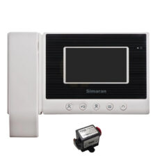 مانیتور دربازکن تصویری سیماران مدل HS43 به همراه محافظ ولتاژ مانیتور