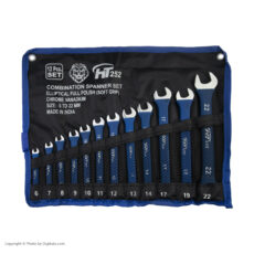 آچار یک سر رینگ یک سر تخت مدل HT252 مجموعه 12 عددی