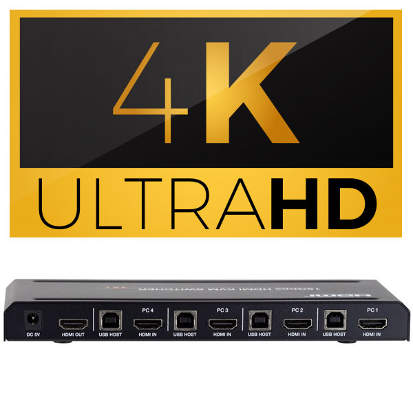 سوییچ چهار پورت HDMI KVM مدل FN-K241