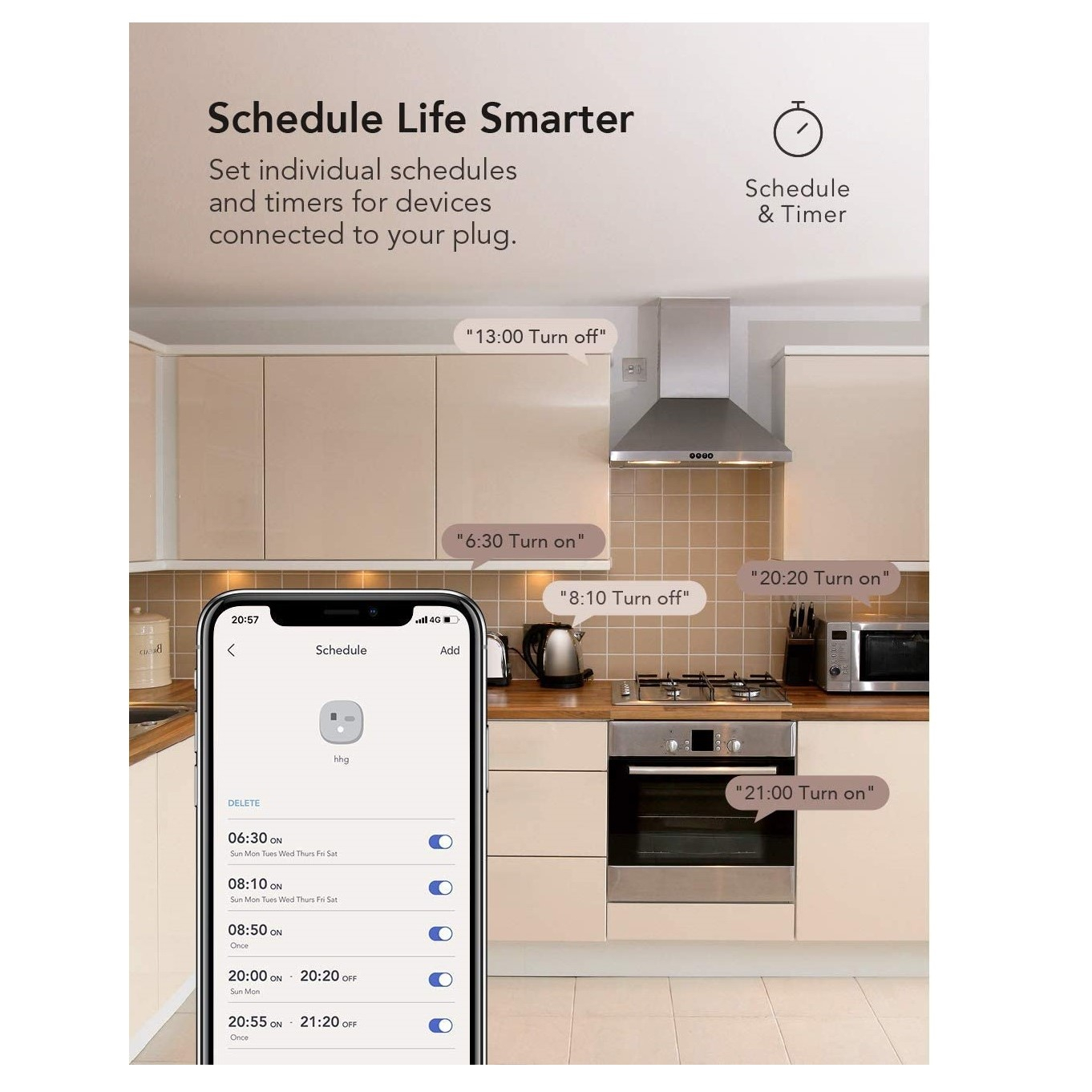 پریز هوشمند نویی مدل smart plug بسته 4 عددی