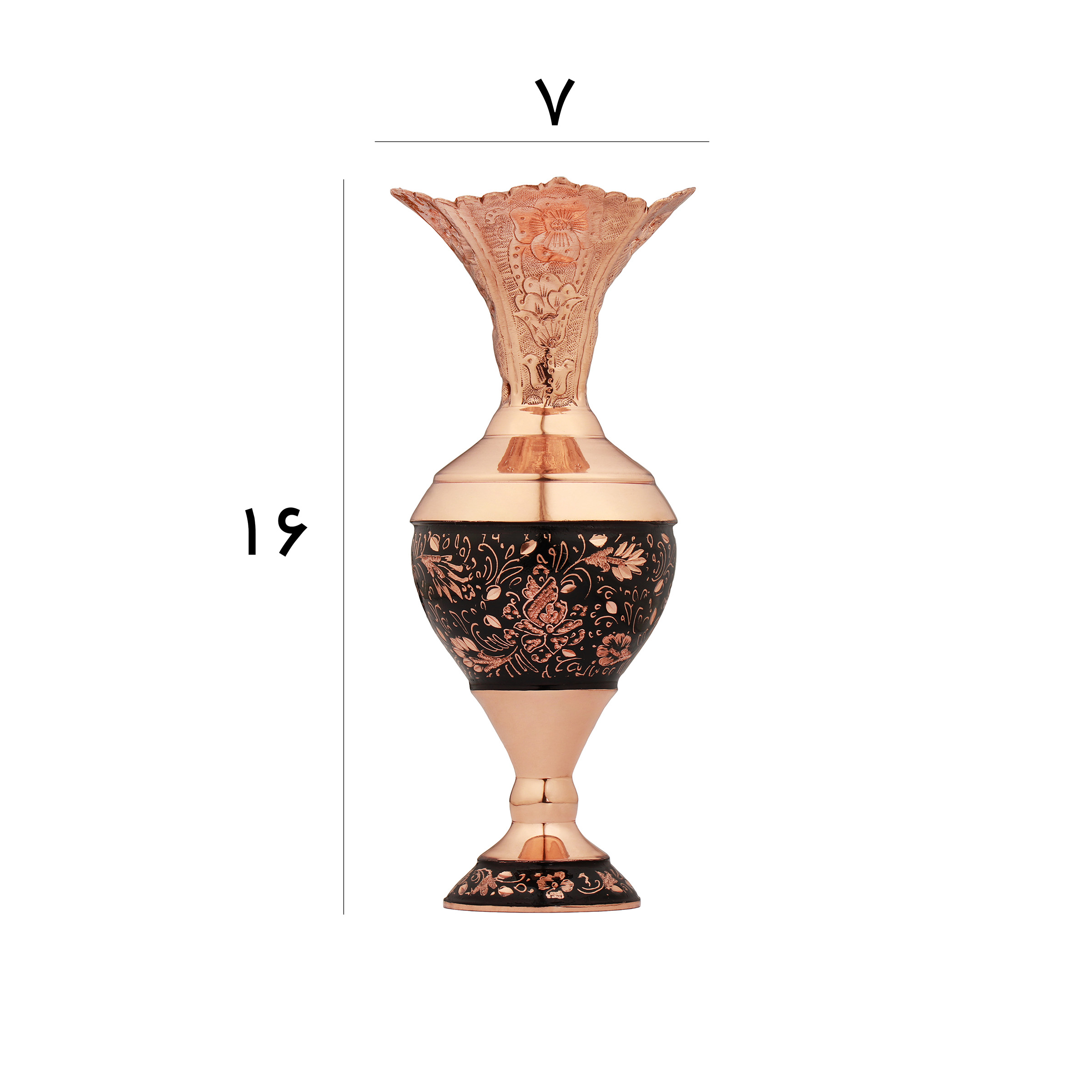 گلدان الماس تراش مدل سنبلدان کد 16