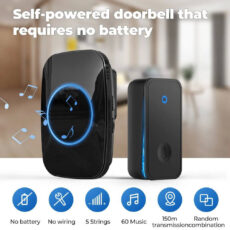 زنگ بی سیم مدل تک شستی خودشارژ