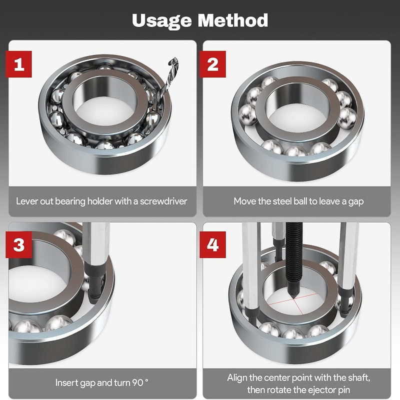 بلبرینگ کش کا زد تولز مدل kz-27 مجموعه 27 عددی