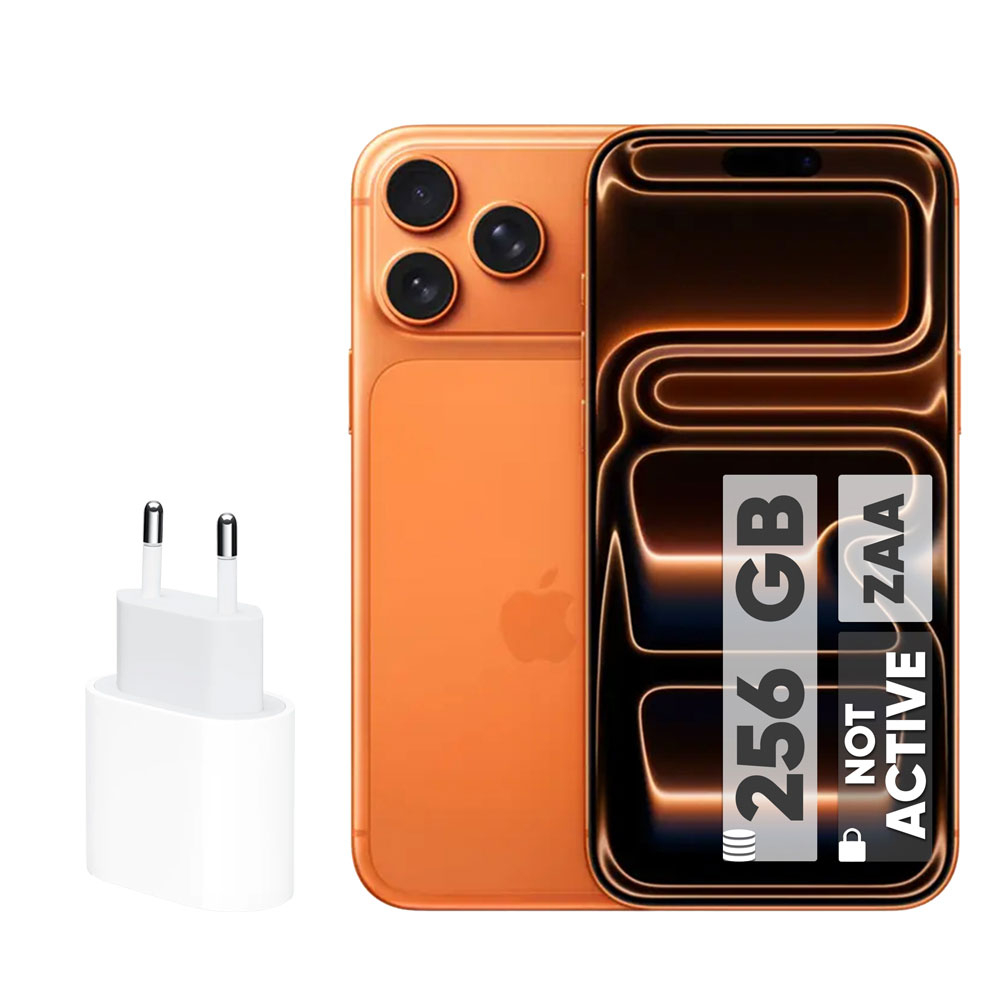 گوشی موبایل اپل مدل iPhone 17 Pro Max ZAA تک سیم کارت + eSim ظرفیت 256 گیگابایت و رم 12 گیگابایت - نات اکتیو  - به همراه شارژر 20 وات اپل