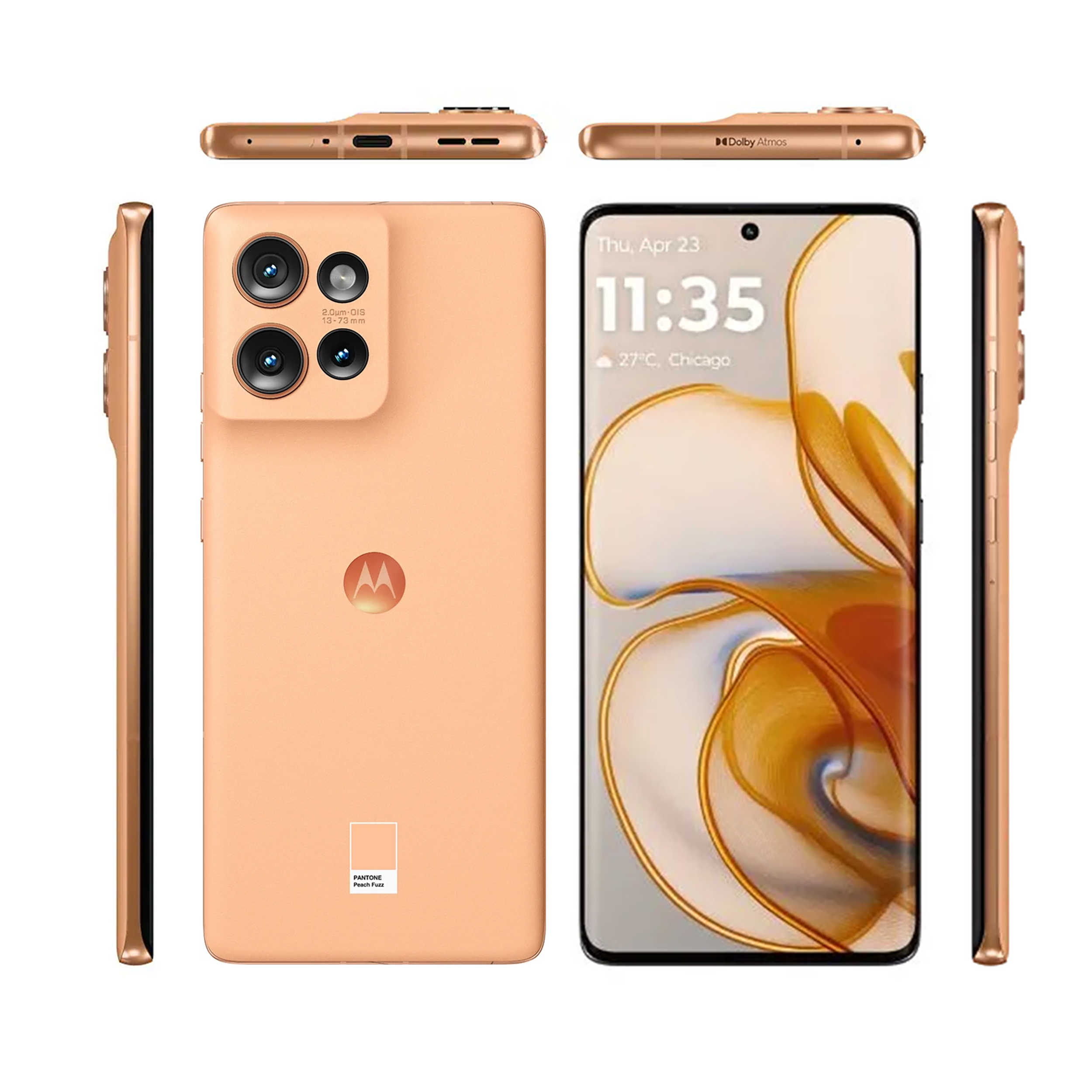 گوشی موبایل موتورولا مدل Edge 50 دو سیم کارت ظرفیت 512 گیگابایت و رم 12 گیگابایت - به همراه هدیه هدفون بلوتوثی موتورولا مدل Moto Buds