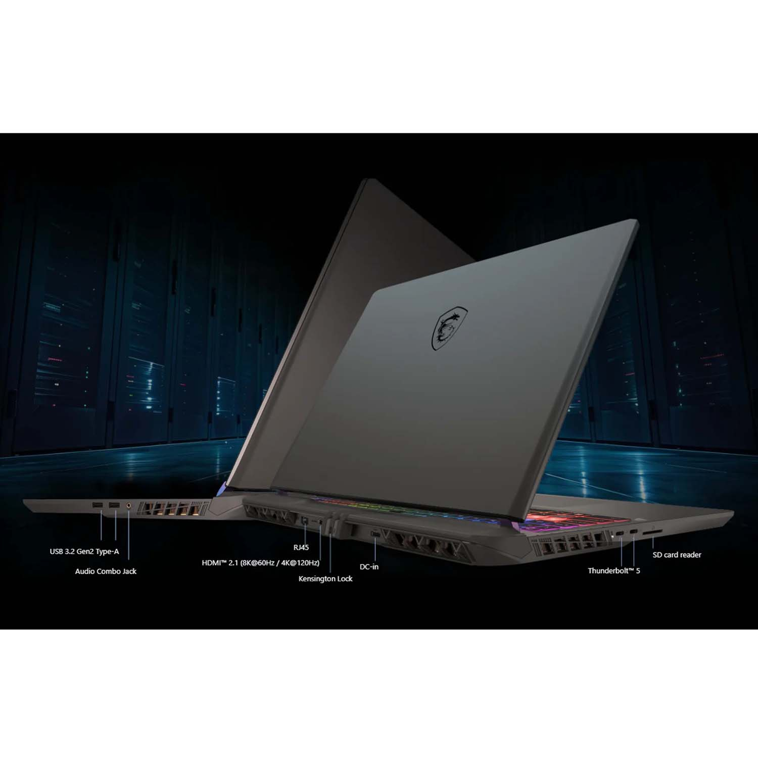 لپ تاپ 16 اینچی ام اس آی مدل Vector 16 HX AI A2XWIG-Core Ultra 9 275HX-32GB DDR5 5600MHz-1TB SSD-RTX5080 16GB-QHD 240Hz