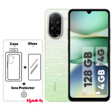 گوشی موبایل شیائومی مدل Redmi A5 دو سیم کارت ظرفیت 128 گیگابایت و رم 4 گیگابایت – نسخه به همراه شارژر – به همراه یک عدد قاب، محافظ صفحه نمایش و محافظ لنز دوربین