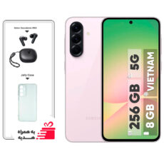 گوشی موبایل سامسونگ مدل Galaxy A56 دو سیم کارت ظرفیت 256 گیگابایت و رم 8 گیگابایت – ویتنام – به همراه هدیه هدفون بلوتوثی انکر مدل Soundcore R50i و قاب ژله‌ای شفاف