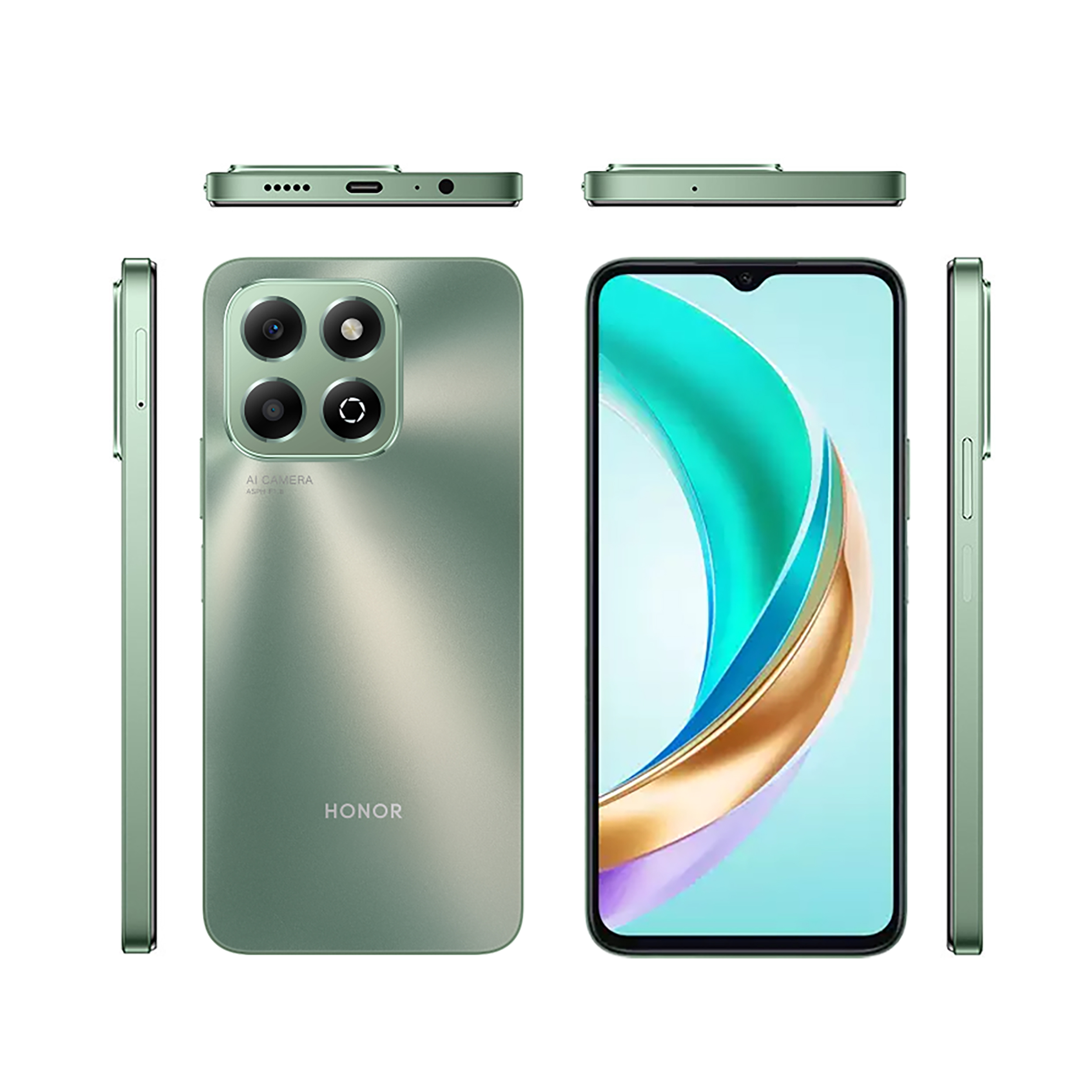 گوشی موبایل آنر مدل X6b دو سیم کارت ظرفیت 128 گیگابایت و رم 6 گیگابایت - به همراه شارژر 35 وات آنر