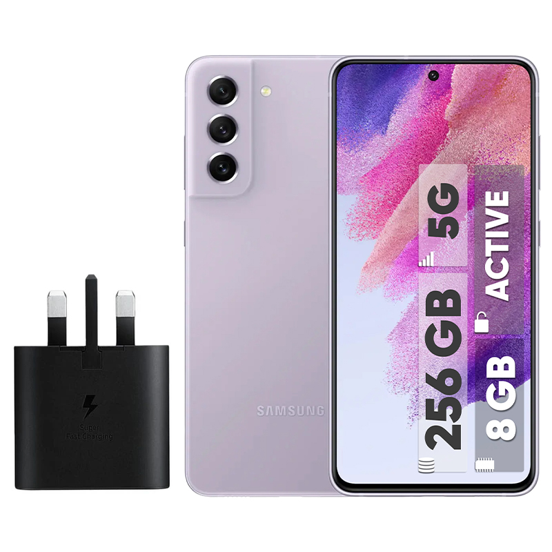 گوشی موبایل سامسونگ مدل Galaxy S21 FE 5G دو سیم‌ کارت ظرفیت 256 گیگابایت و رم 8 گیگابایت نسخه اسنپدراگون - اکتیو - به همراه شارژر 25 وات
