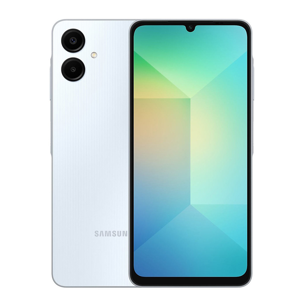 گوشی سامسونگ Galaxy A06 4G دو سیم کارت 64 گیگابایت و رم 4 گیگابایت به همراه گوشی سامسونگ Galaxy A06 4G دو سیم کارت ظرفیت 128 گیگابایت و رم 4 گیگابایت و گوشی سامسونگ Galaxy A06 4G دو سیم کارت 128 گیگابایت و رم 6 گیگابایت