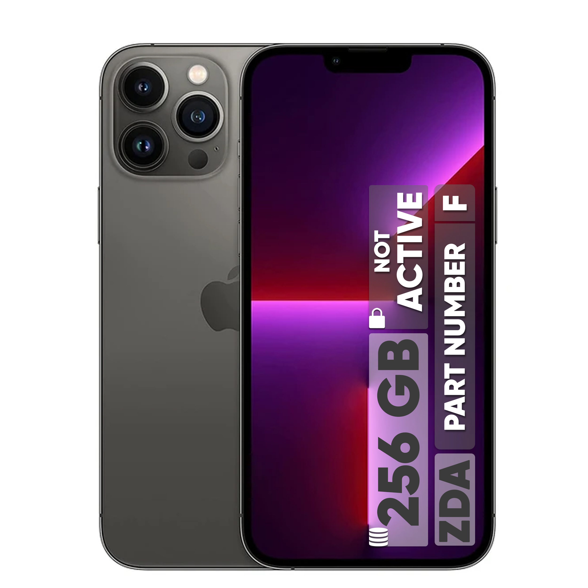 گوشی موبایل اپل مدل iPhone 13 Pro Max ZDA تک سیم کارت ظرفیت 512 گیگابایت و رم 6 گیگابایت - نات اکتیو پارت نامبر F - به همراه شارژر 20 وات اپل