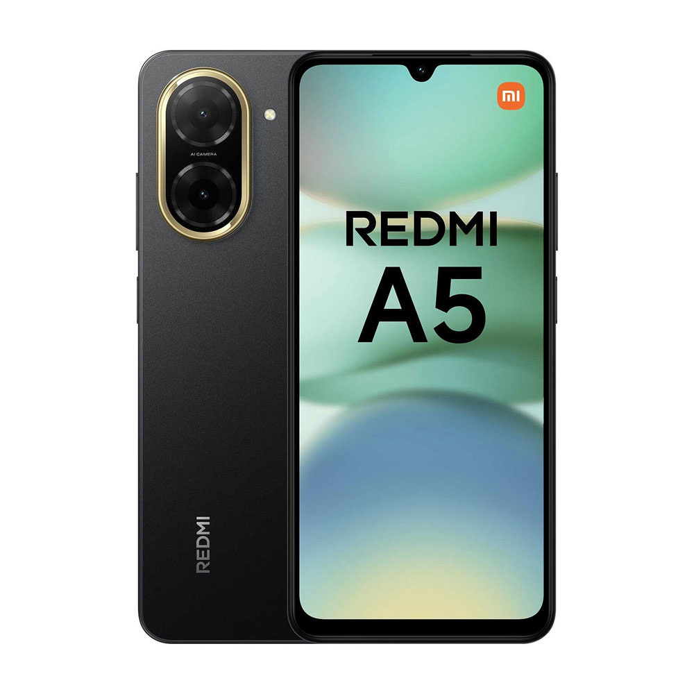 گوشی موبایل شیائومی مدل Redmi A5 دو سیم کارت ظرفیت 128 گیگابایت و رم 4 گیگابایت - نسخه به همراه شارژر - به همراه یک عدد قاب، محافظ صفحه نمایش و محافظ لنز دوربین