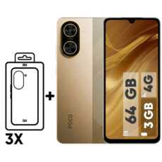 گوشی موبایل شیائومی مدل Poco C71 دو سیم کارت ظرفیت 64 گیگابایت و رم 3 گیگابایت – به همراه سه عدد قاب