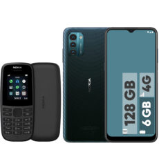گوشی موبایل نوکیا مدل G21 دو سیم‌ کارت ظرفیت 128 گیگابایت و رم 6 گیگابایت به همراه گوشی موبایل نوکیا 105
