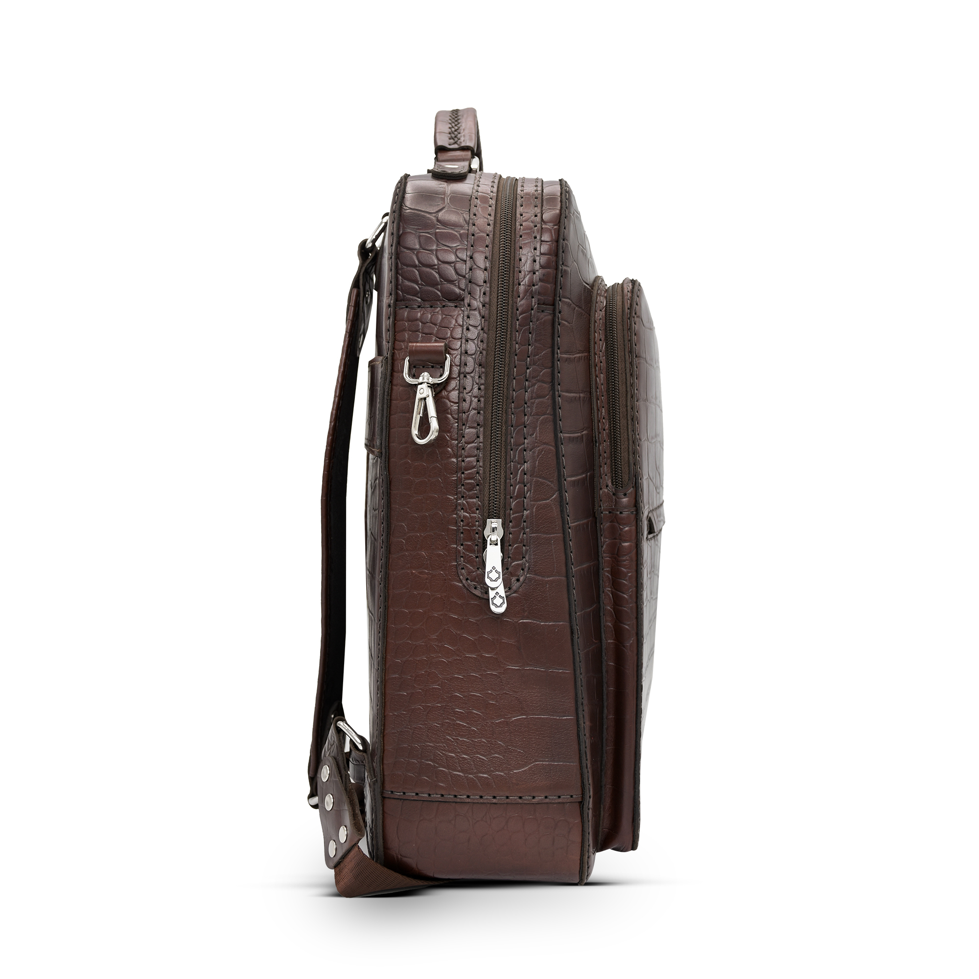 کوله پشتی چرم نیاوران مدل ژینا طرح سنگی