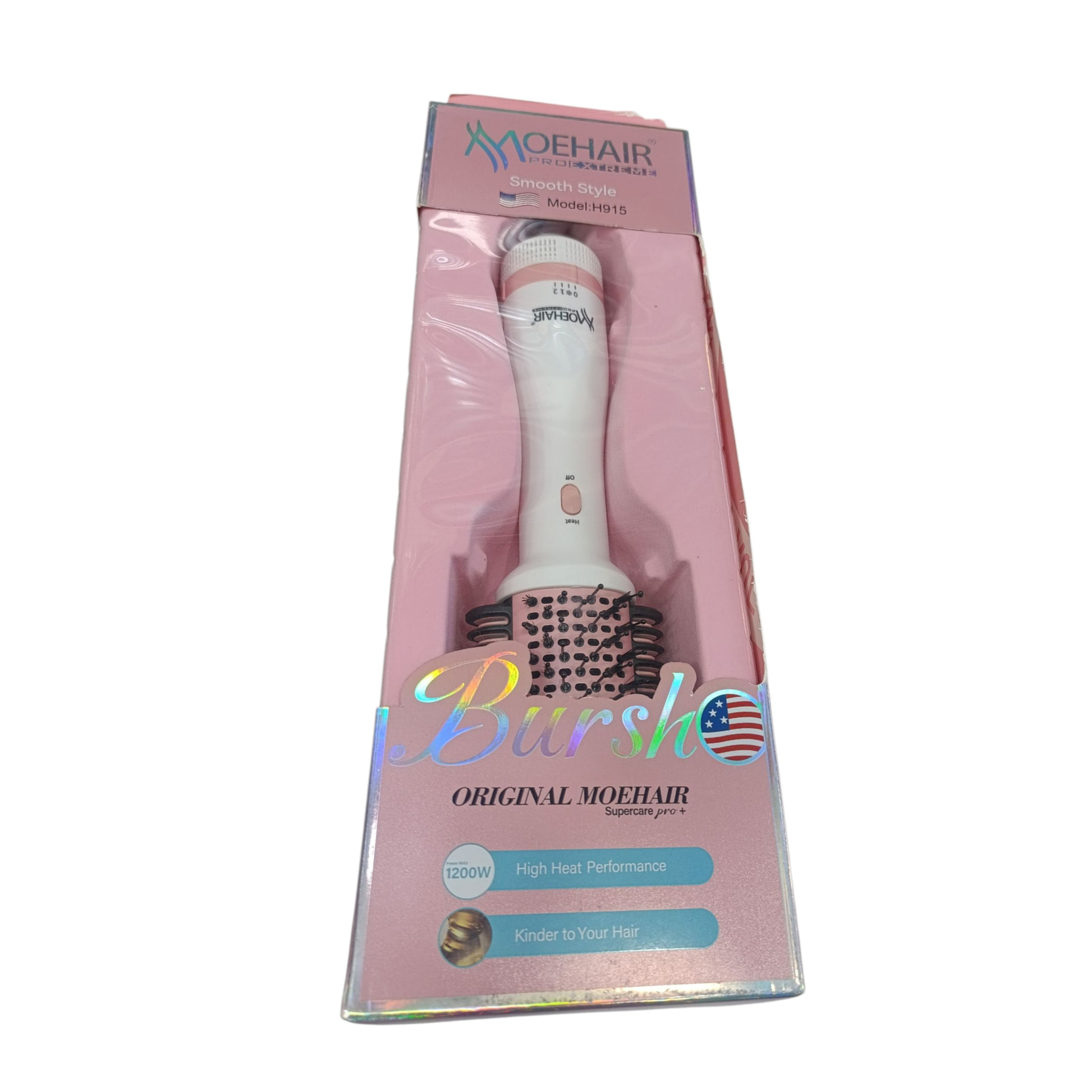 سشوار برس‌دار حالت‌دهنده 1200 وات موهیر مدل H915