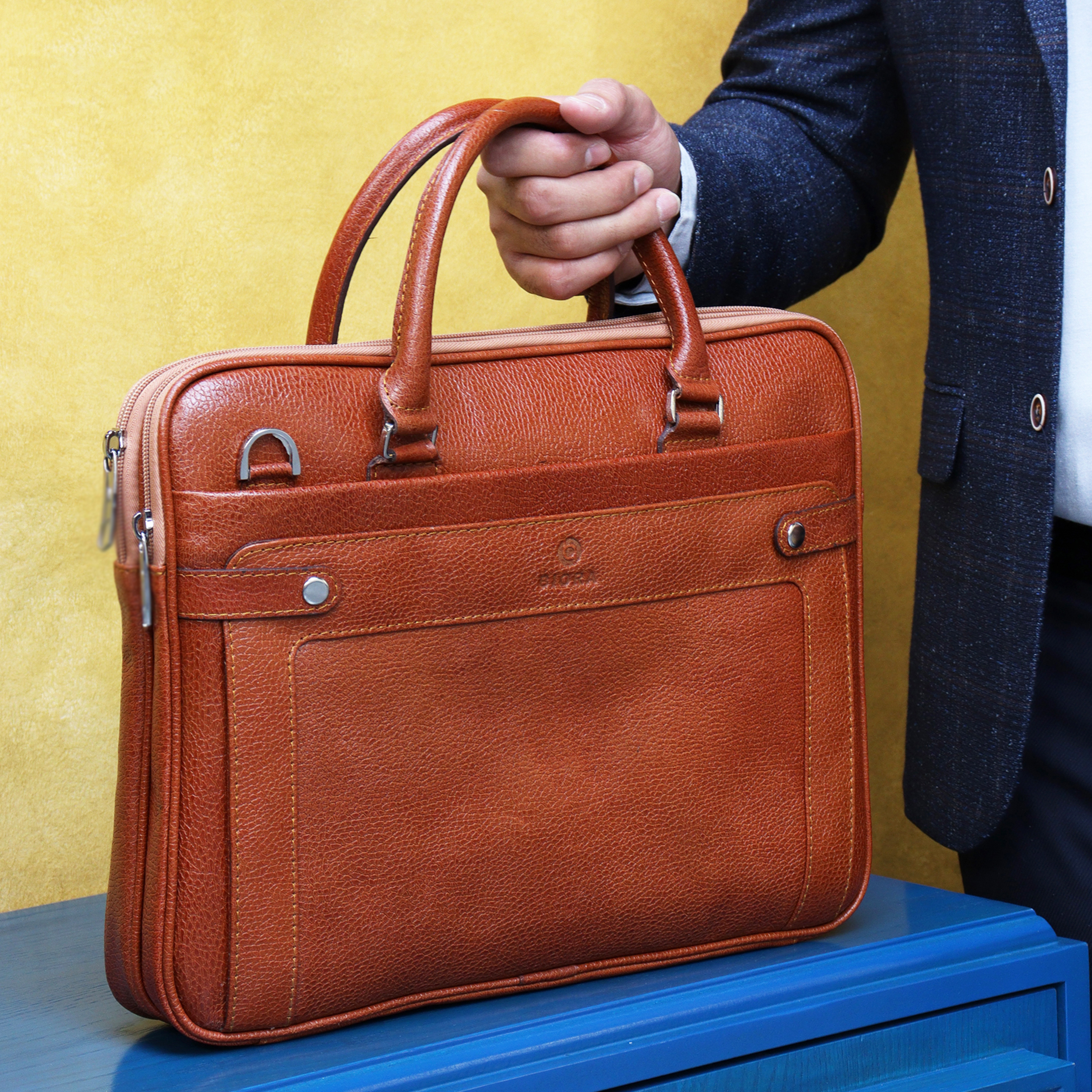 کیف اداری مردانه بیورا مدل چرم طبیعی کد eez30