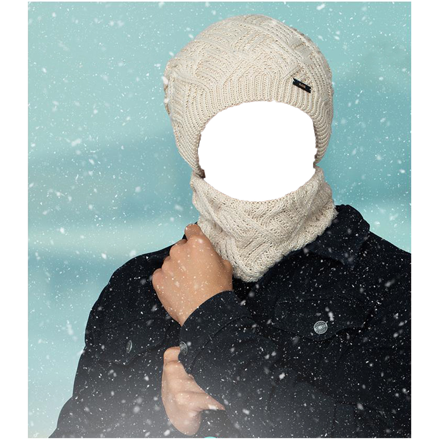 ست کلاه و شال گردن بافتنی سام کد 542