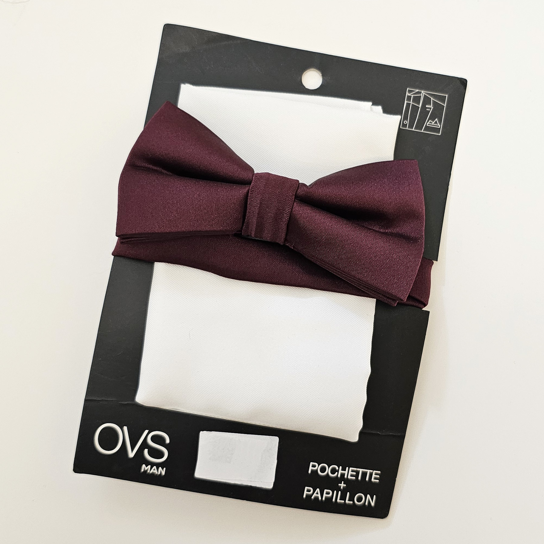 ست پاپیون و دستمال جیب مردانه او وی اس مدل RD496