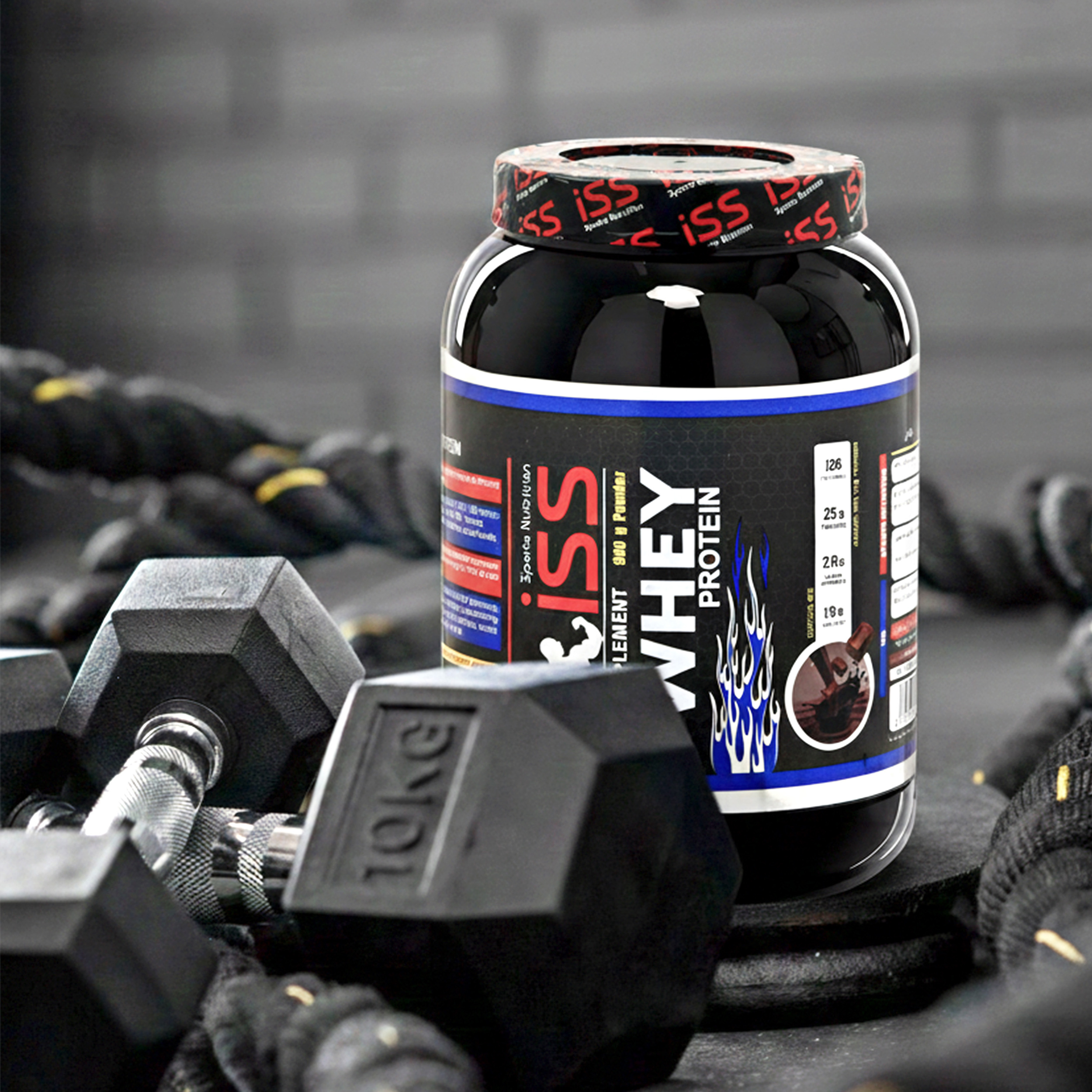 پودر پروتئین وی با طعم شکلات آی اس اس - 900 گرم