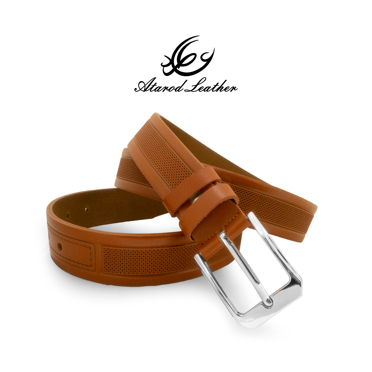کمربند مردانه چرم عطارد مدل چرم طبیعی گاومیش کد B58