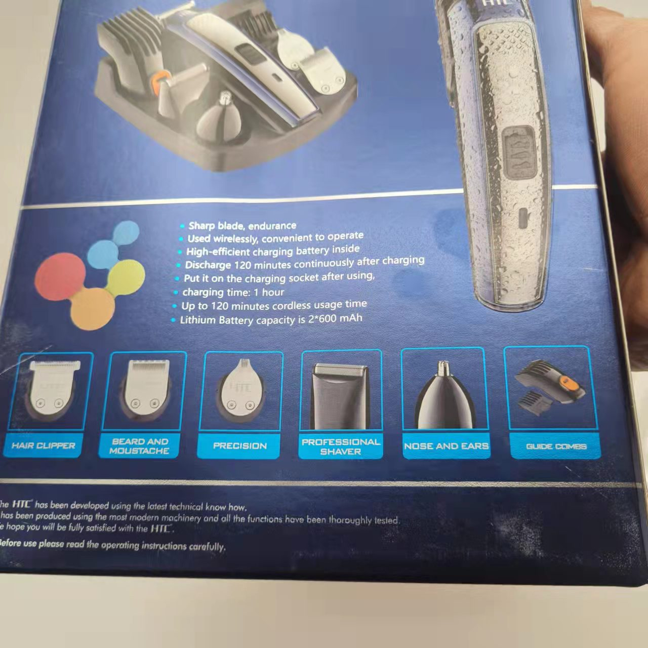 ماشین اصلاح موی سر و صورت اچ تی سی مدل AT-1207B