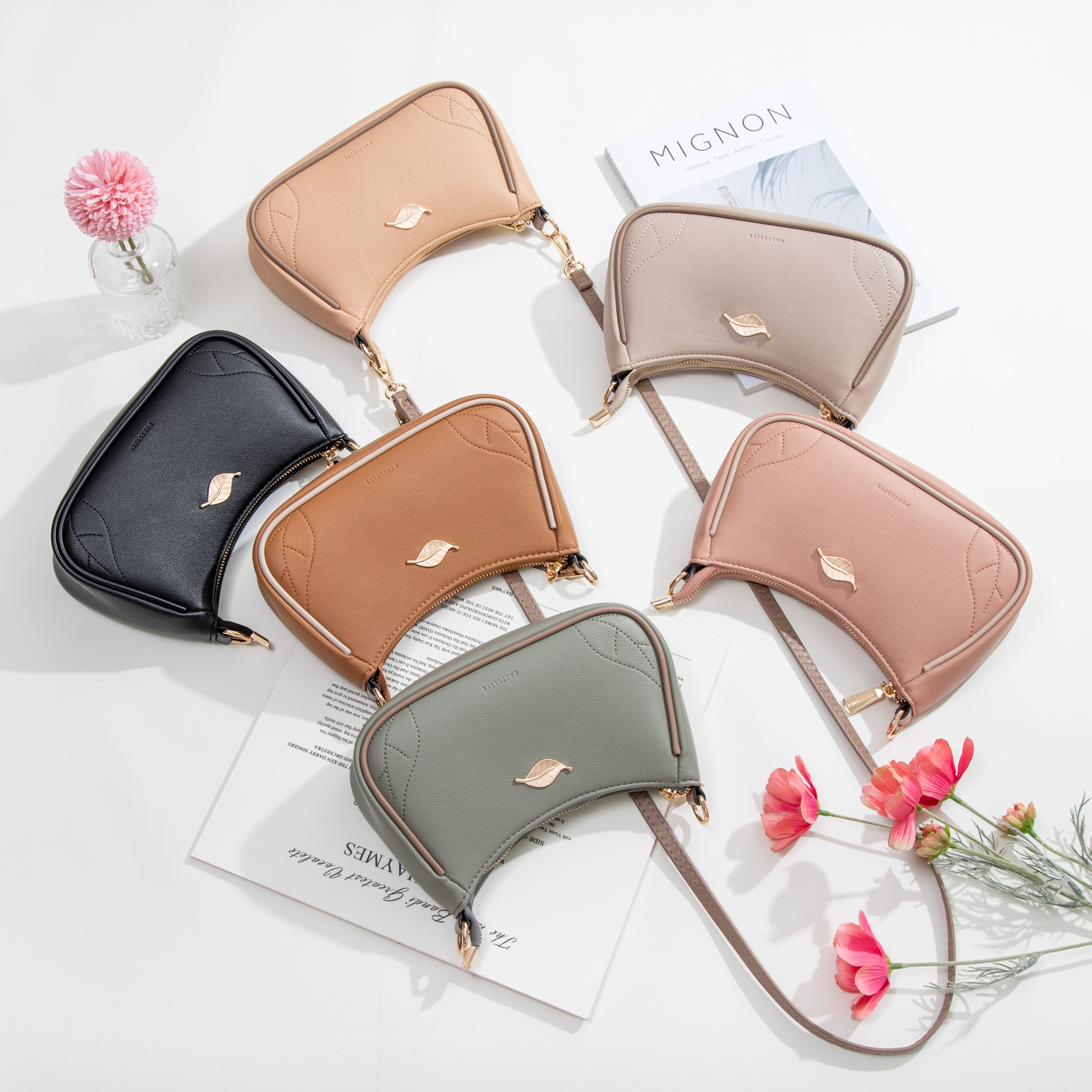 کیف دوشی زنانه پرتیزس مدل بند دار کد 2010040