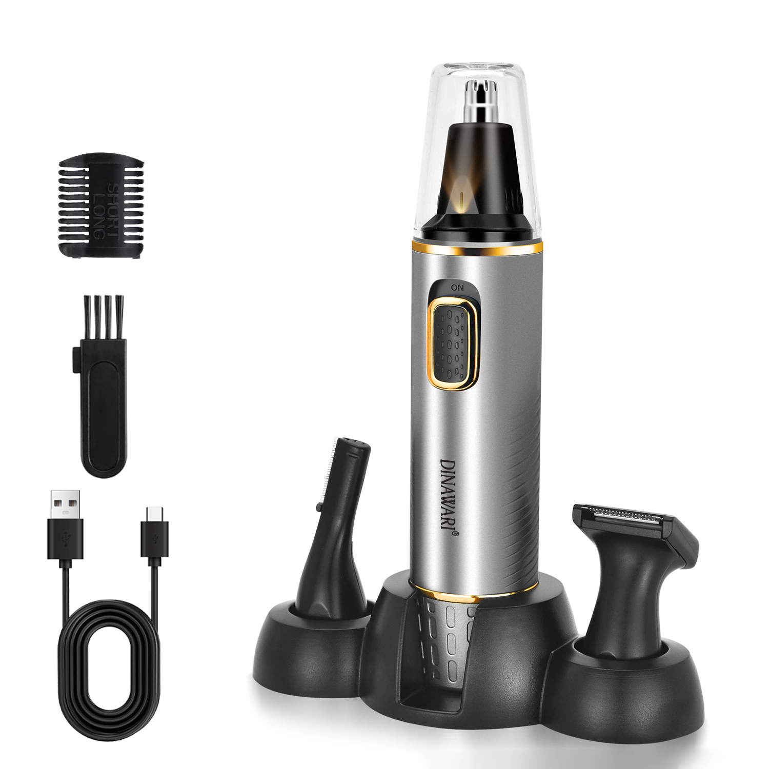 موزن گوش و بینی و ابرو شارژی دیناواری مدل D-598