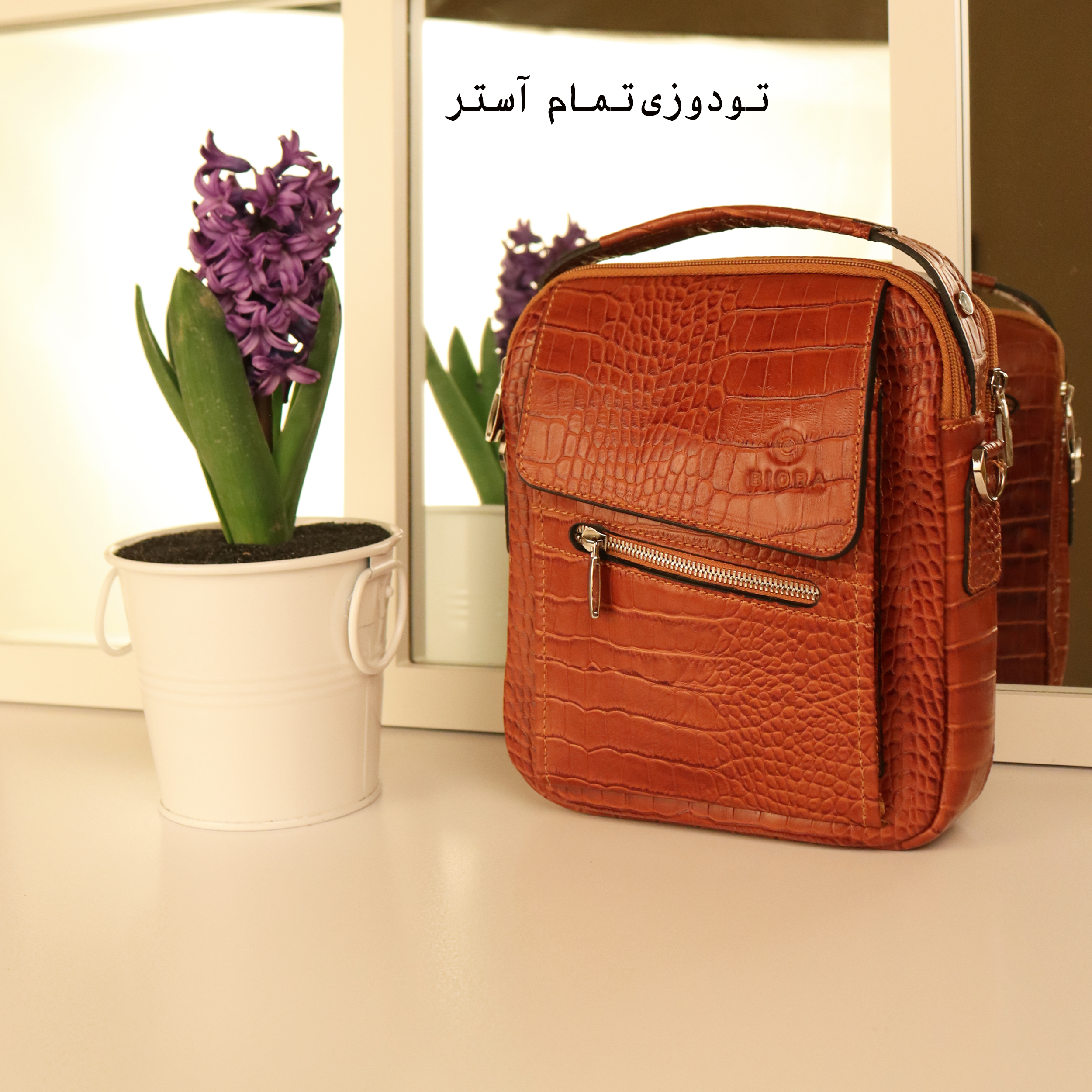 کیف رودوشی مردانه بیورا مدل زیپ کج dbb78