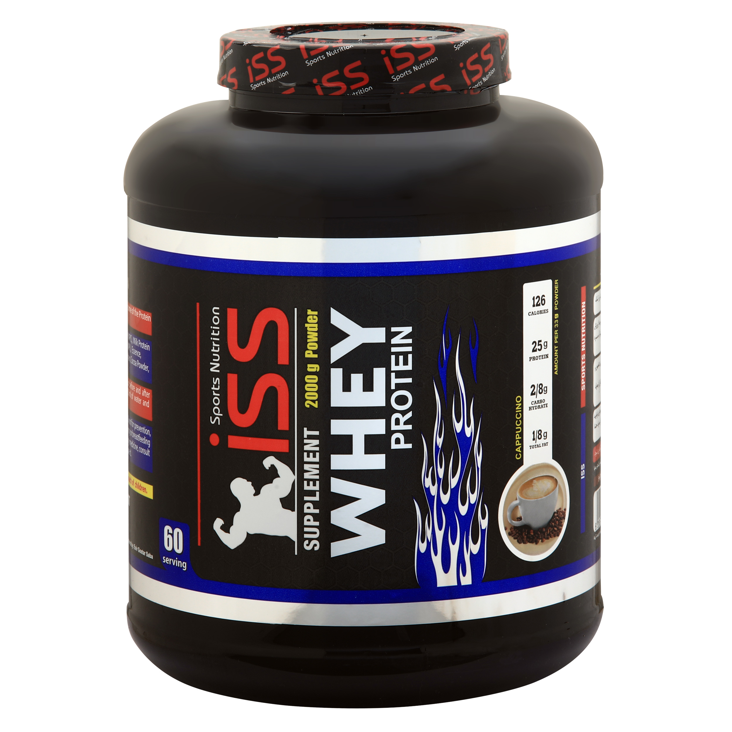 پودر پروتئین وی با طعم کاپوچینو آی اس اس - 2000 گرم