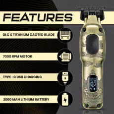 ماشین اصلاح موی سر و صورت وی جی ار مدل V-954