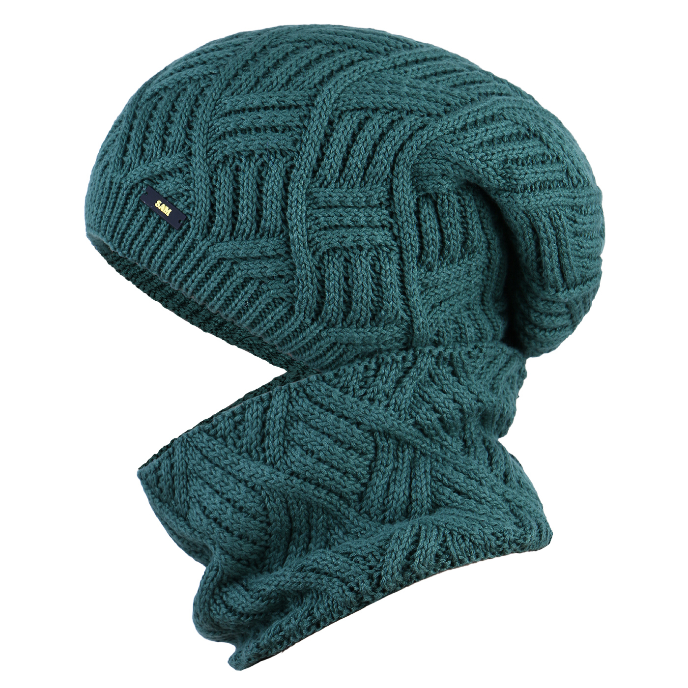 ست کلاه و شال گردن بافتنی سام کد 542