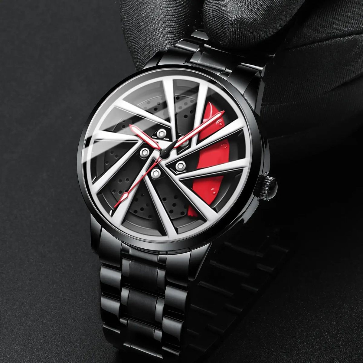 ساعت مچی عقربه‌ای مردانه اسکمی مدل رینگ چرخان