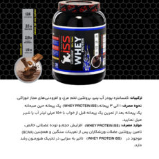 پودر پروتئین وی با طعم شکلات آی اس اس - 900 گرم