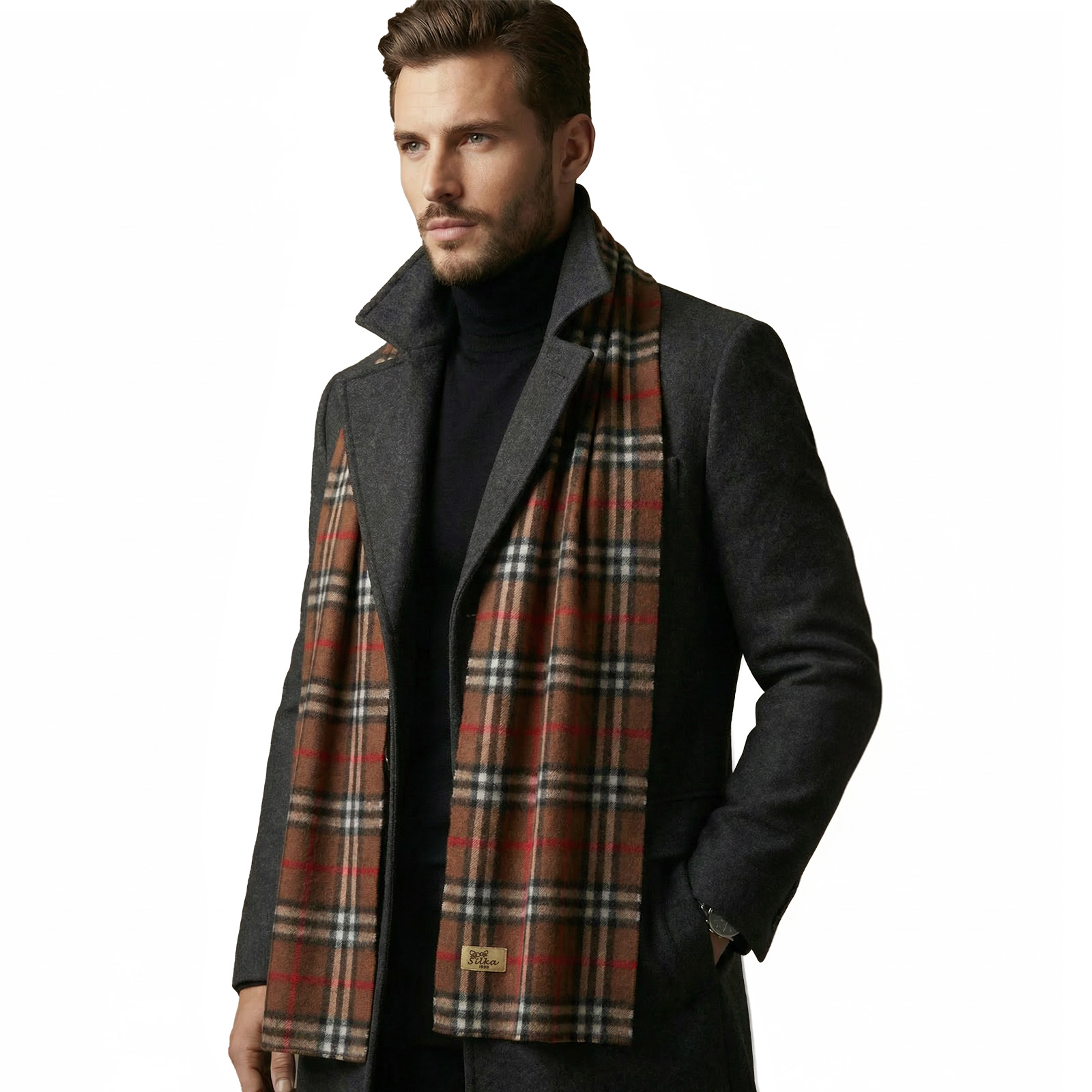 شال گردن مردانه سیلکا مدل پلار کد 10025