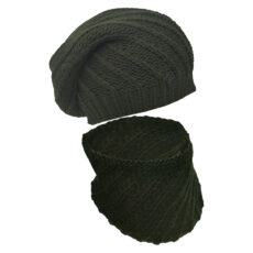 ست کلاه و شال گردن بافتنی سام مدل 239