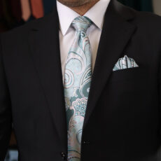 کراوات و دستمال جیب مردانه نسن مدل V35