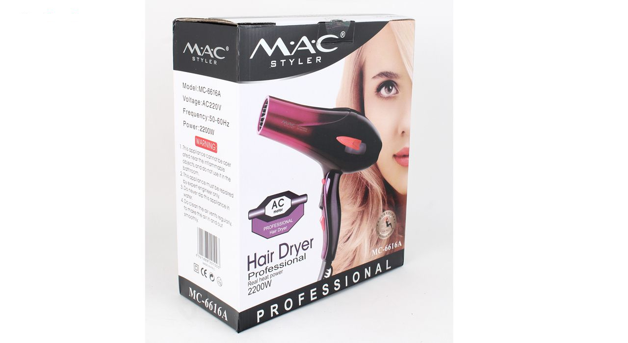 سشوار حرفه ای مک استایلر مدل MC-6616A