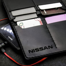 کیف مدارک مردانه چرمینه اسپرت طرح نیسان کد 43024-B