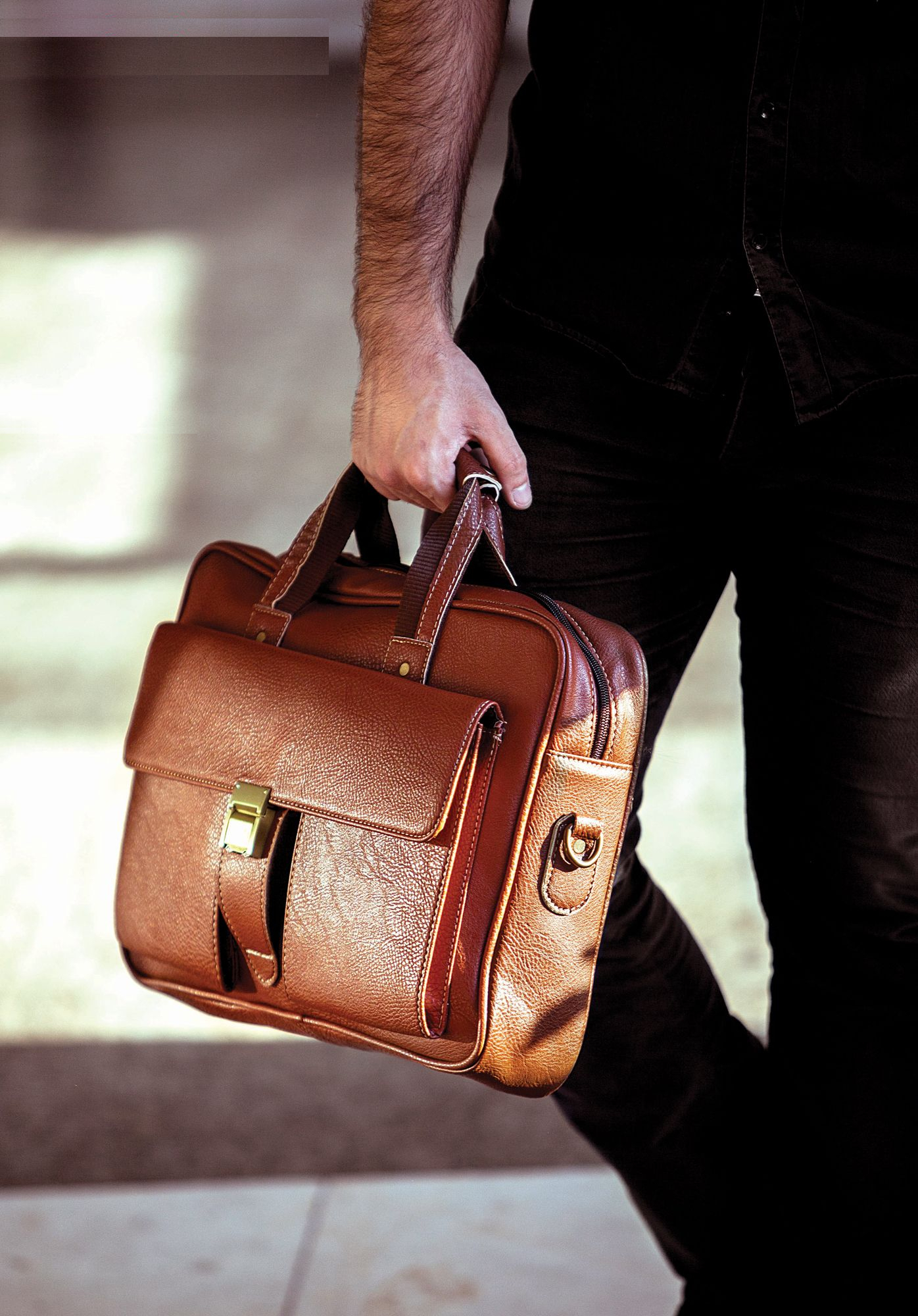 کیف اداری مردانه چرم بارز مدل DP1