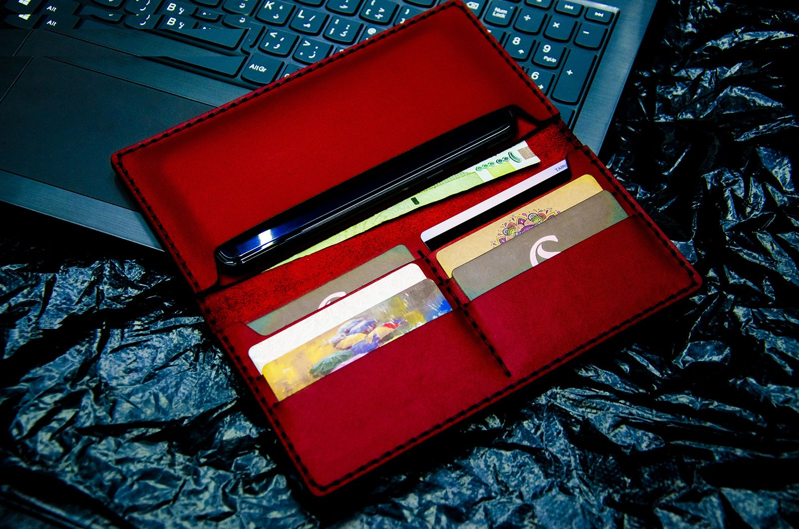 کیف پول چرمینه اسپرت طرح آرسنال کد 5009