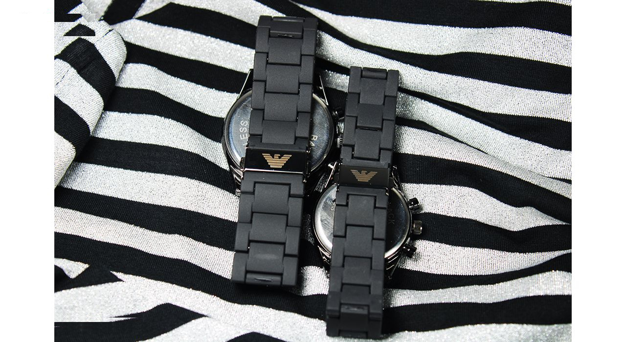 ست ساعت مچی عقربه ای زنانه و مردانه کد A-0002