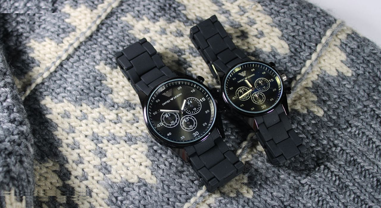 ست ساعت مچی عقربه ای زنانه و مردانه کد A-0002