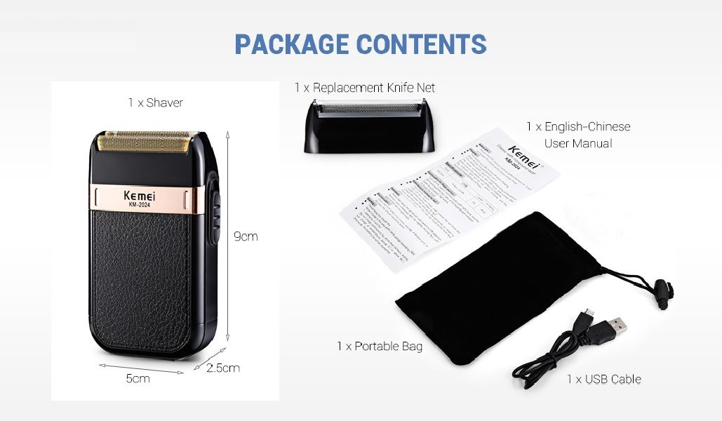 ماشین اصلاح موی صورت کیمی مدل KM-2024