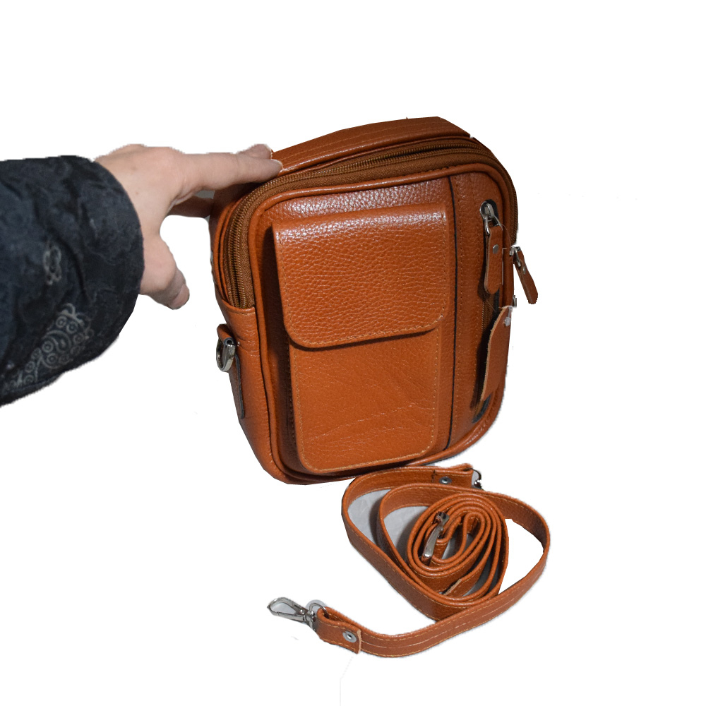 کیف رودوشی مردانه مدل چرم طبیعی کد Man-902