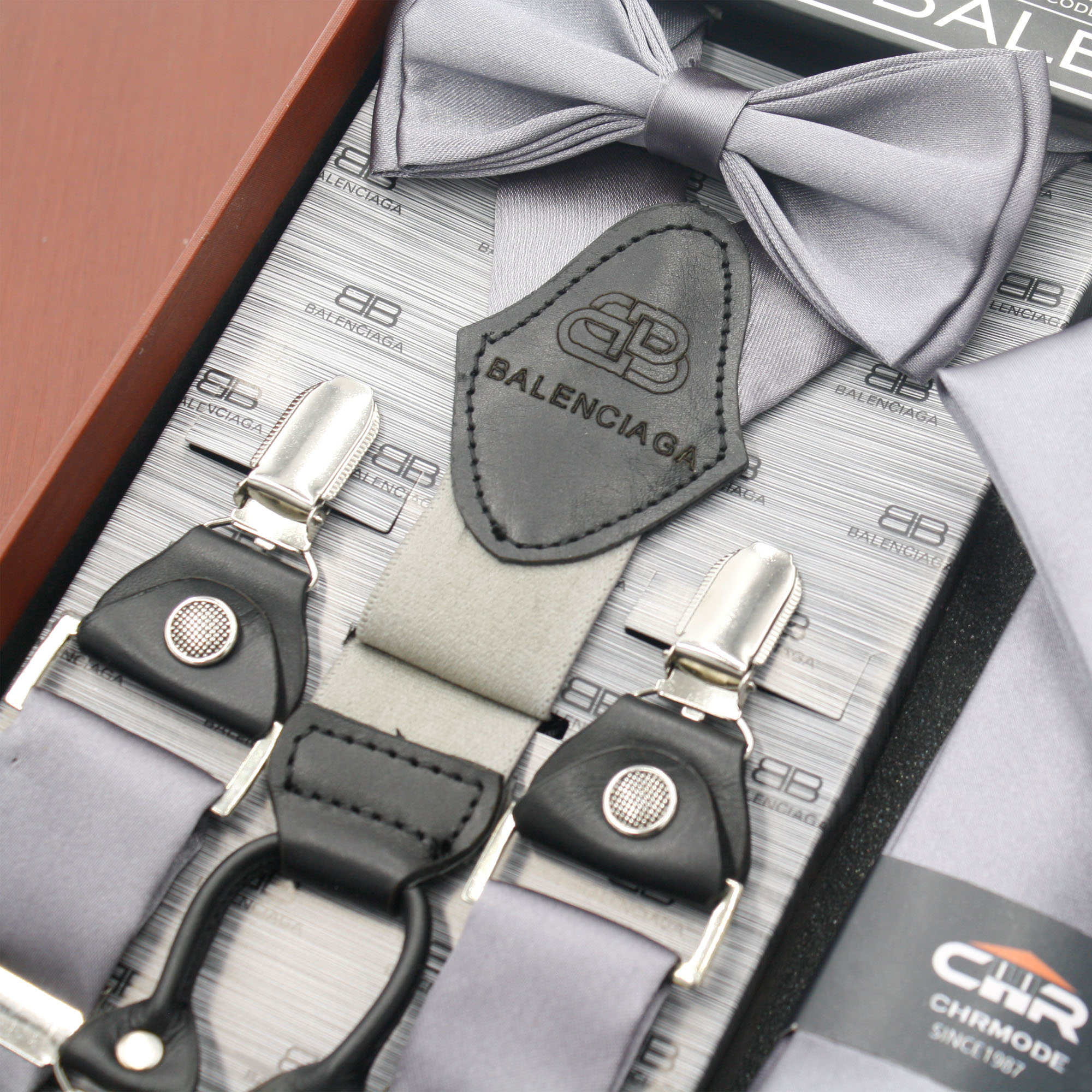 ست ساسبند و کراوات و پاپیون مردانه سی اچ آر کد MH090GY