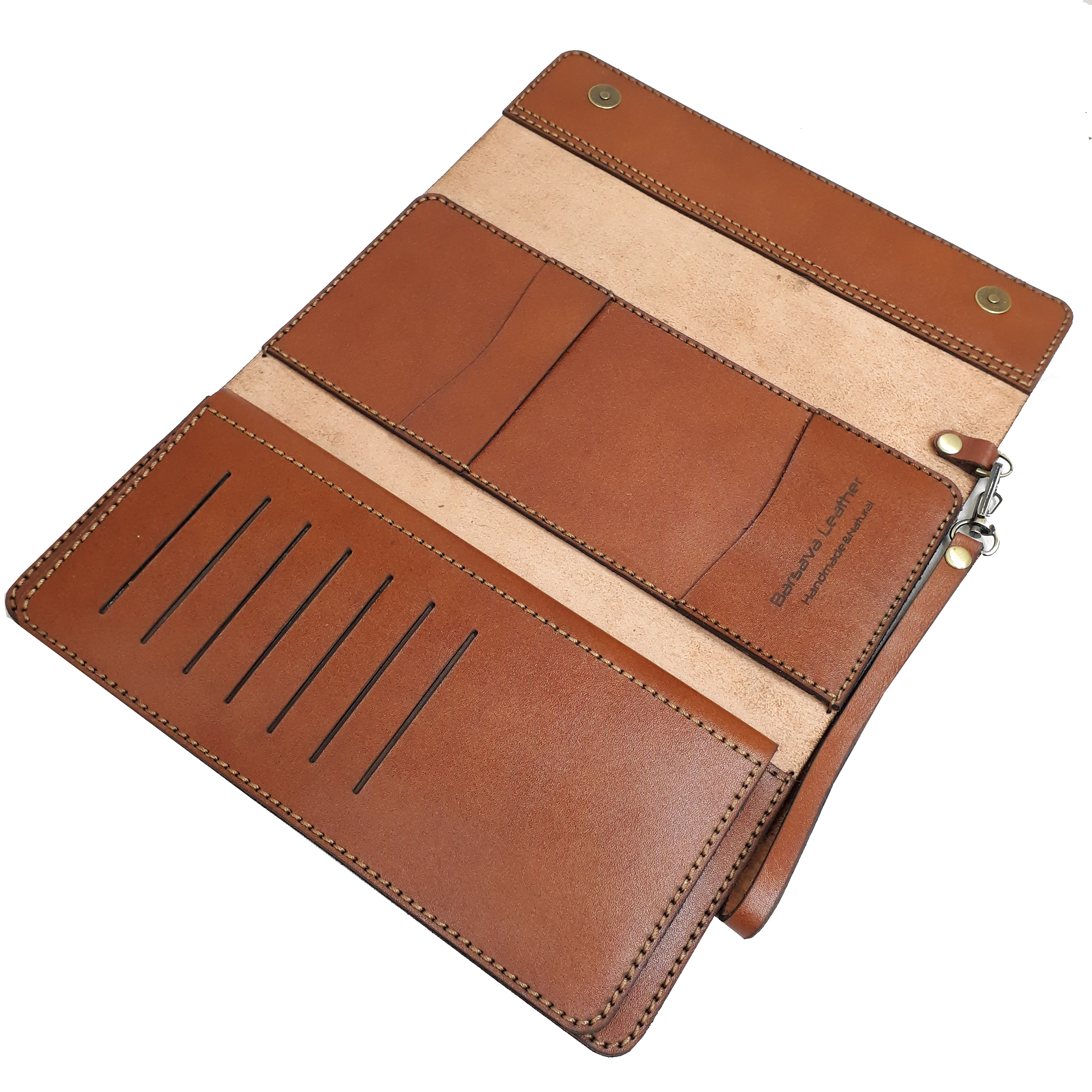 کیف دسته چک مردانه چرم بارثاوا کد 1505