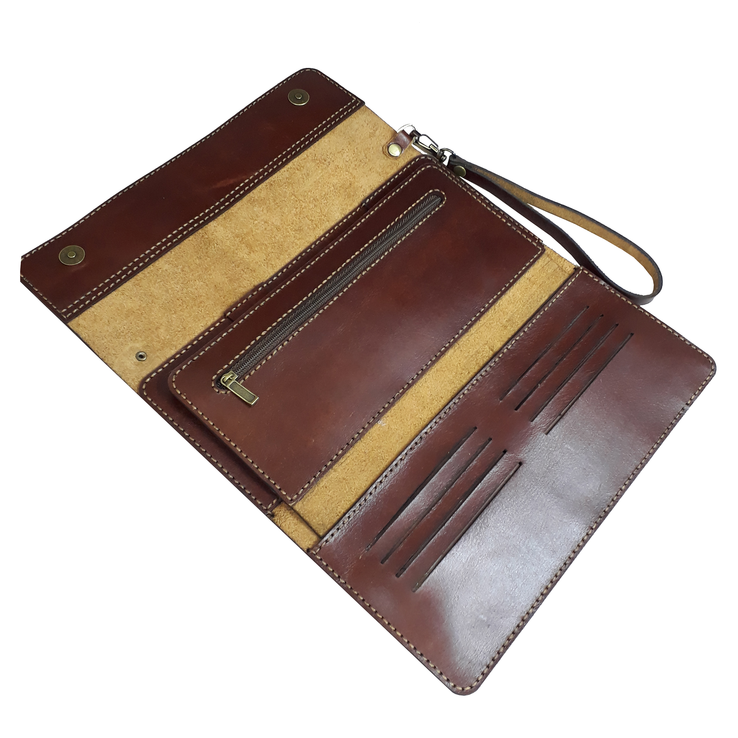 کیف دسته چک مردانه چرم بارثاوا کد 1505