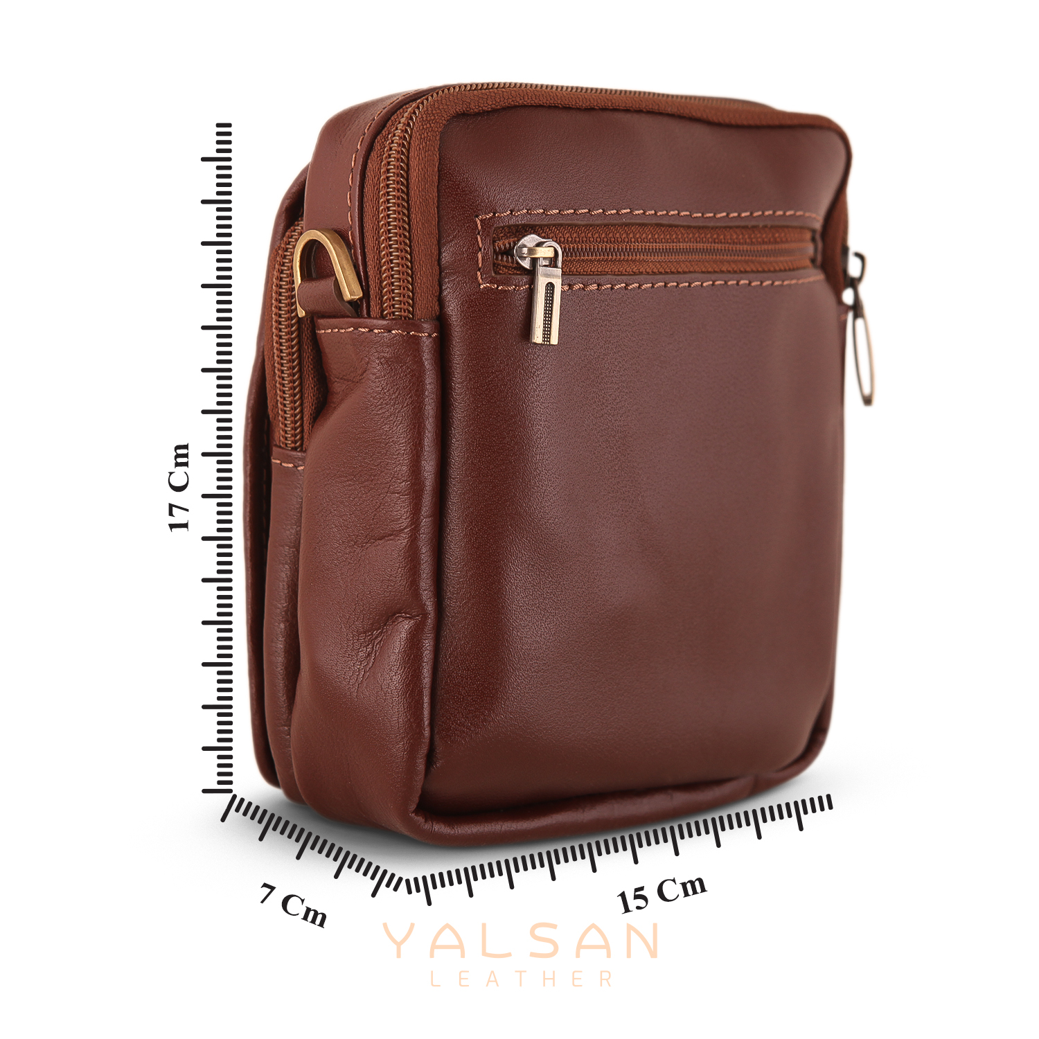 کیف رودوشی مردانه چرم یلسان مدل رهی کد 009-kchk-BS-03